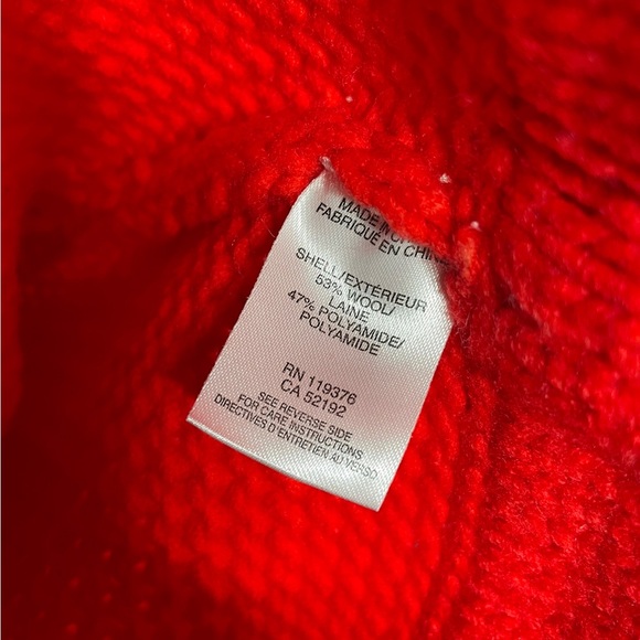 Helmut Lang | NWT Chunky Wool Knit Sweater in Opacity Intarsia Vein Red Small - Picture 6 of 8